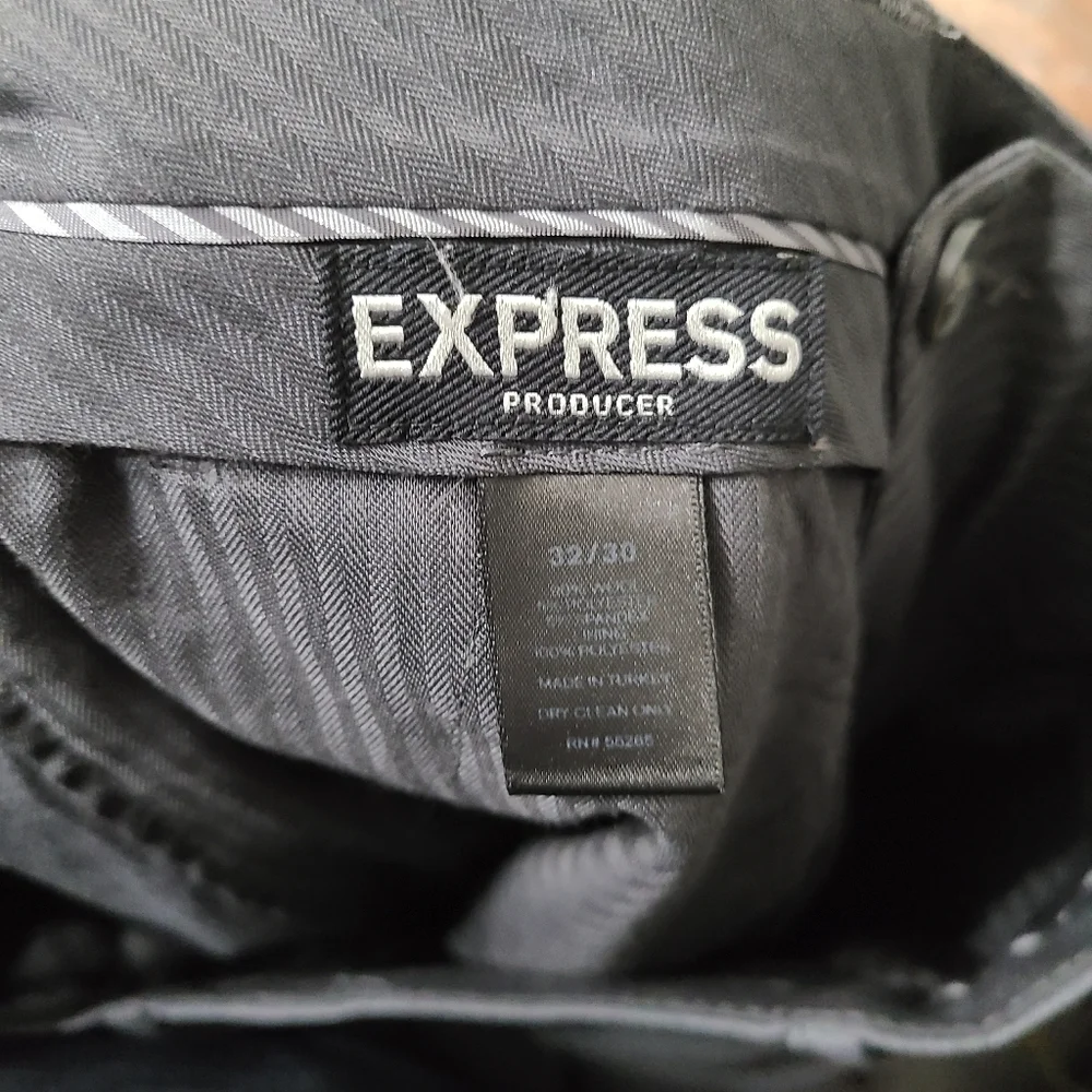 Express Men's Producer Style Suit Pants Size 32X30 - Picture 3 of 5